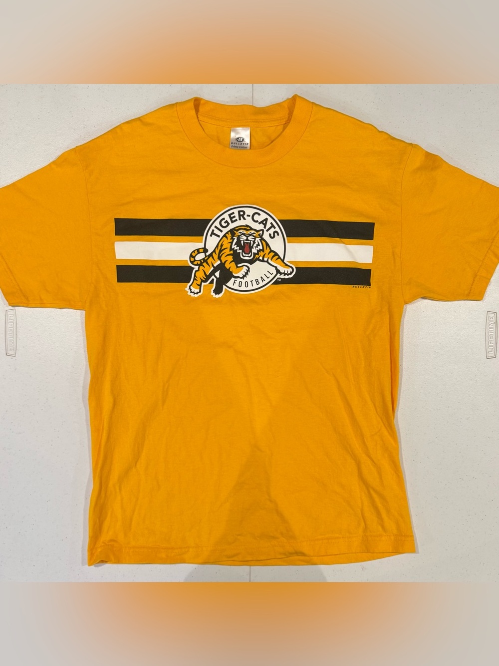 Vintage Bulletin Hamilton Tiger Cats CFL Football t shirt size Large